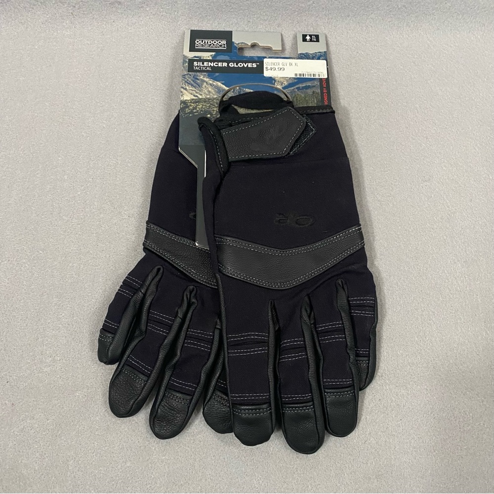 New Outdoor Research Silencer Tactical Gloves Black Size XL